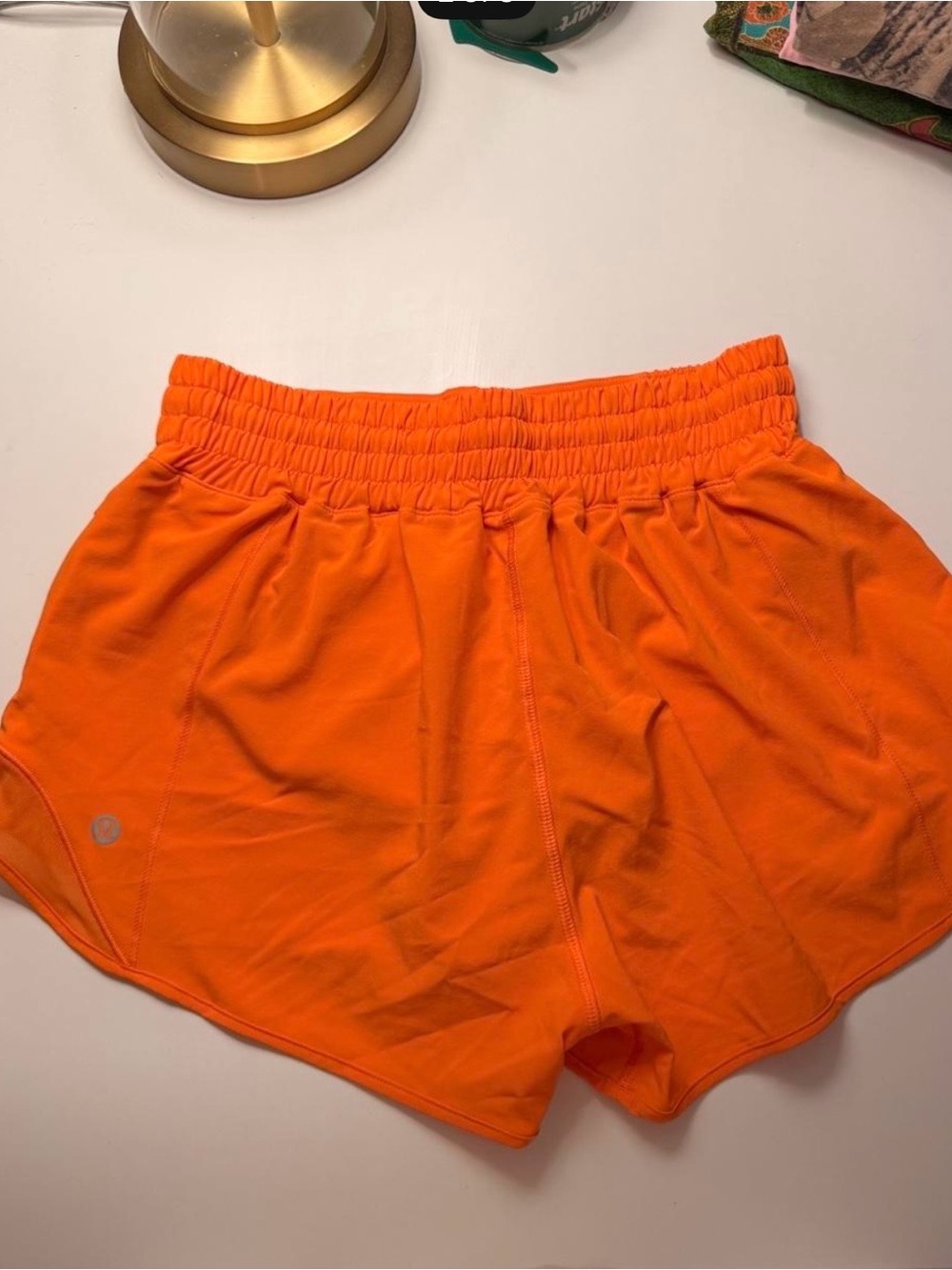 lululemon Bright Orange Women's Athletic Shorts